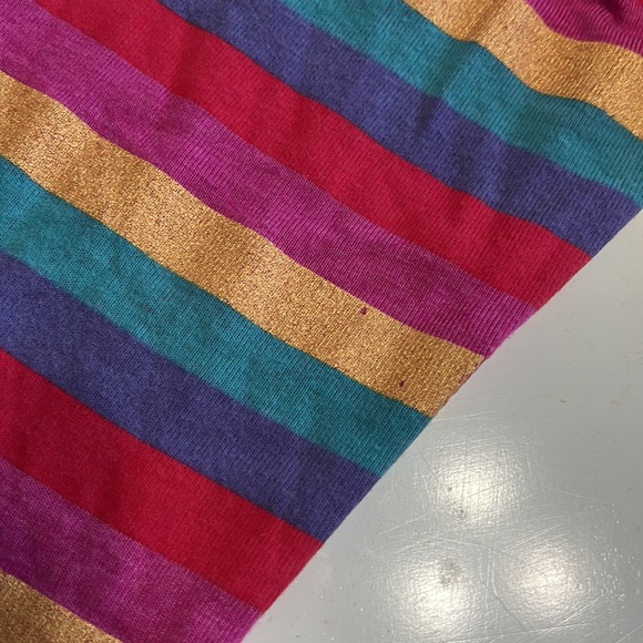 1058 Women’s  SpiritualGangster LongSleeve MetallicStripe Sweatshirt sz M - Picture 9 of 12